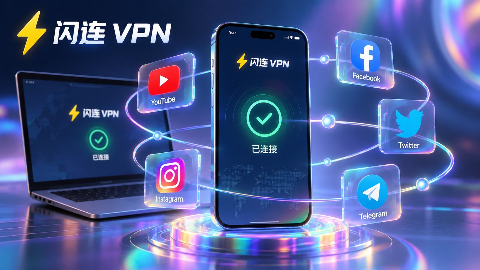 闪连VPN先检查网络相关视觉